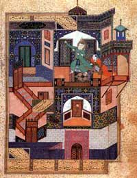 بهزاد ،گريز يوسف،بوستان سعدي،هرات،1488 م/888 ه. ،قاهره،کتابخانه ملى

