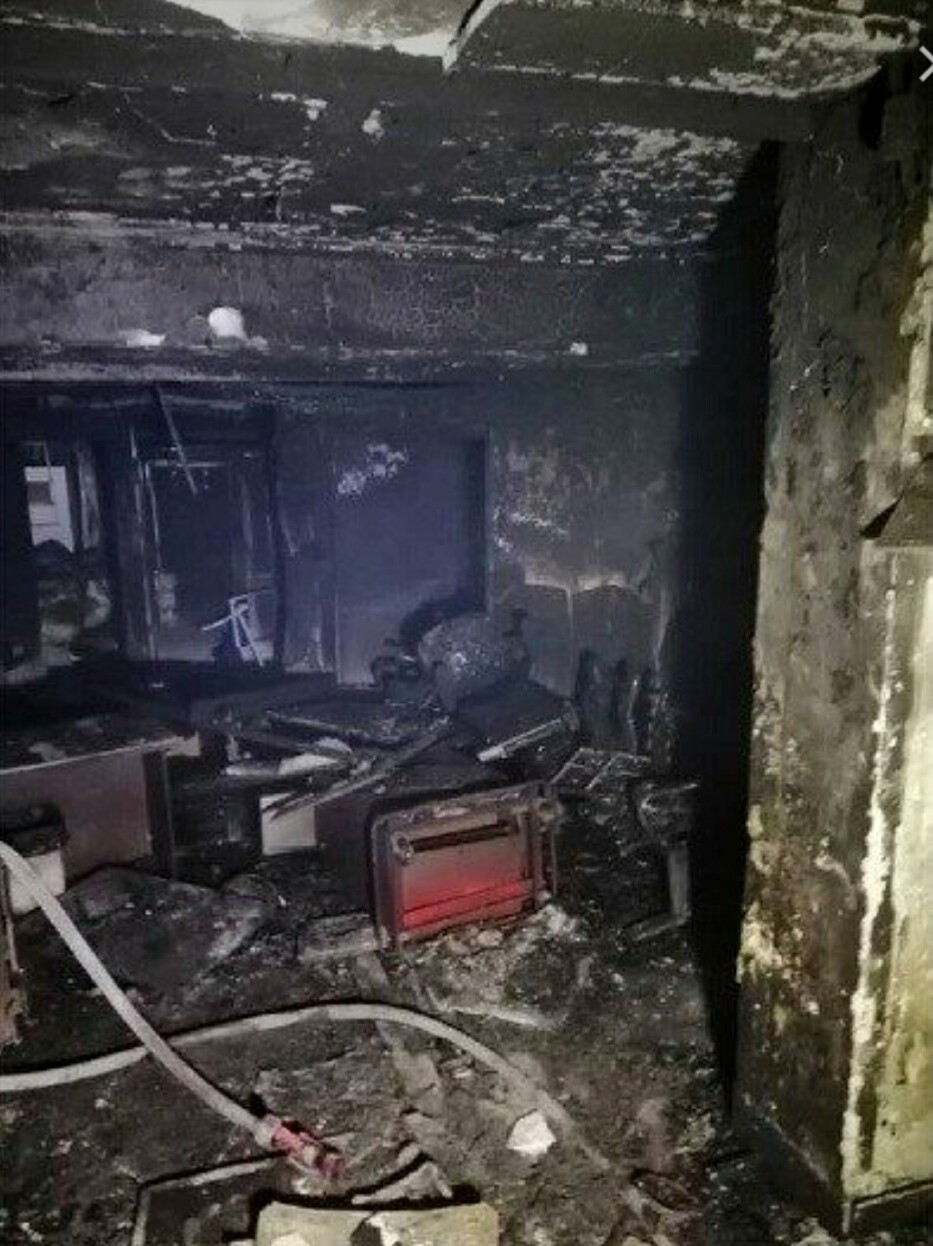 آتش سوزی کلینیک اطهر سینا امنیتی نیست