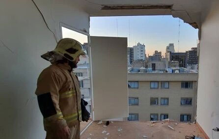 انفجار ساختمانی با چند واحد اداری خصوصی در تهران