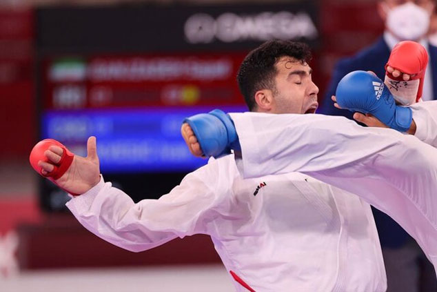 المپیک توکیو؛ صعود گنج‌زاده به نیمه نهایی کاراته المپیک/ هفتمین مدال ایران قطعی شد