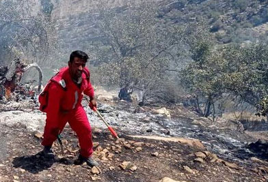 آخرین اخبار و تصاویر از آتش سوزی منطقه حفاظت شده خائیز