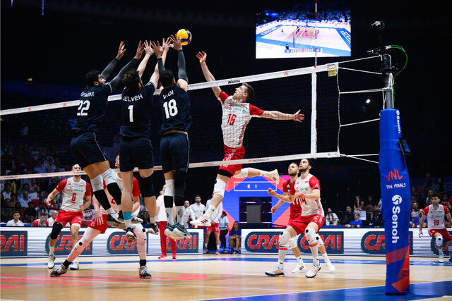 والیبال ایران مقابل لهستان یک ست کم آورد!