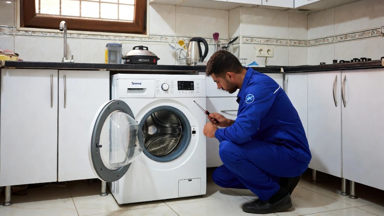 نحوه استفاده از ماشین لباسشویی اسنوا ۸ کیلویی