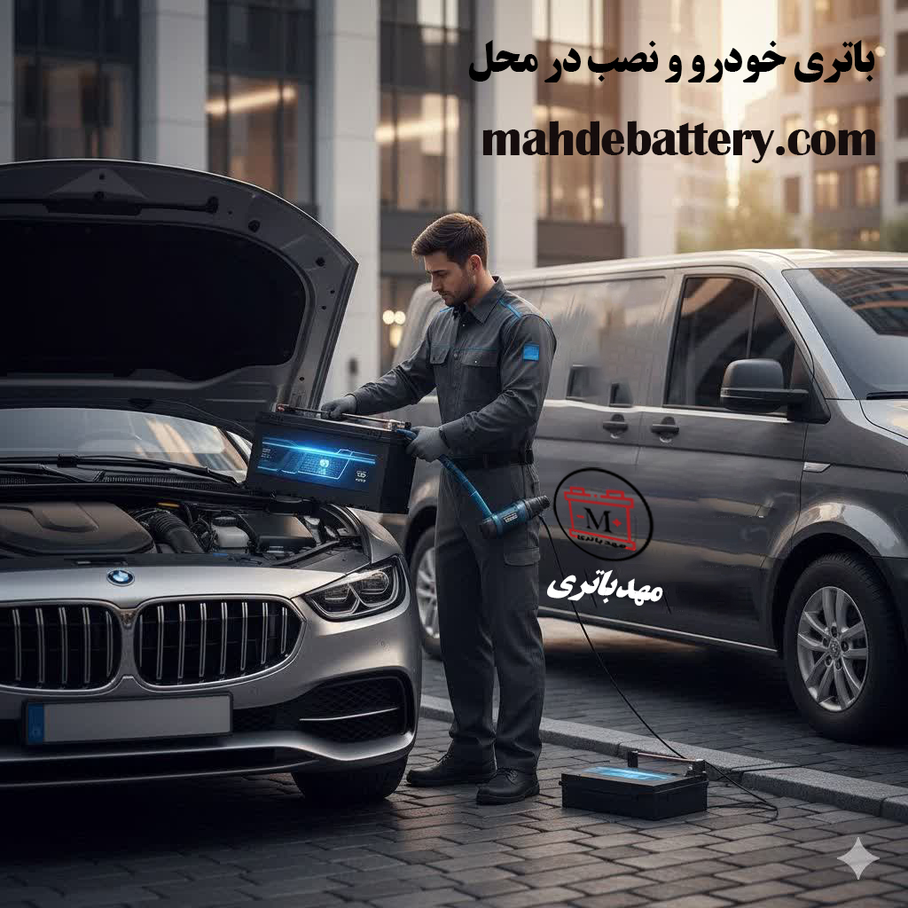 باتری خودرو و نصب در محل