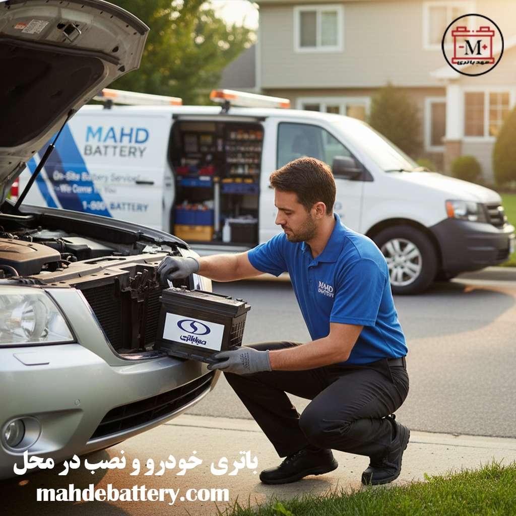 باتری خودرو و نصب در محل | باتری ماشین | مهد باتری
