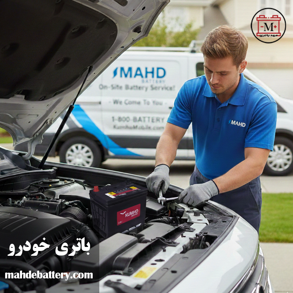باتری ماشین و نصب در محل | باتری خودرو | مهد باتری