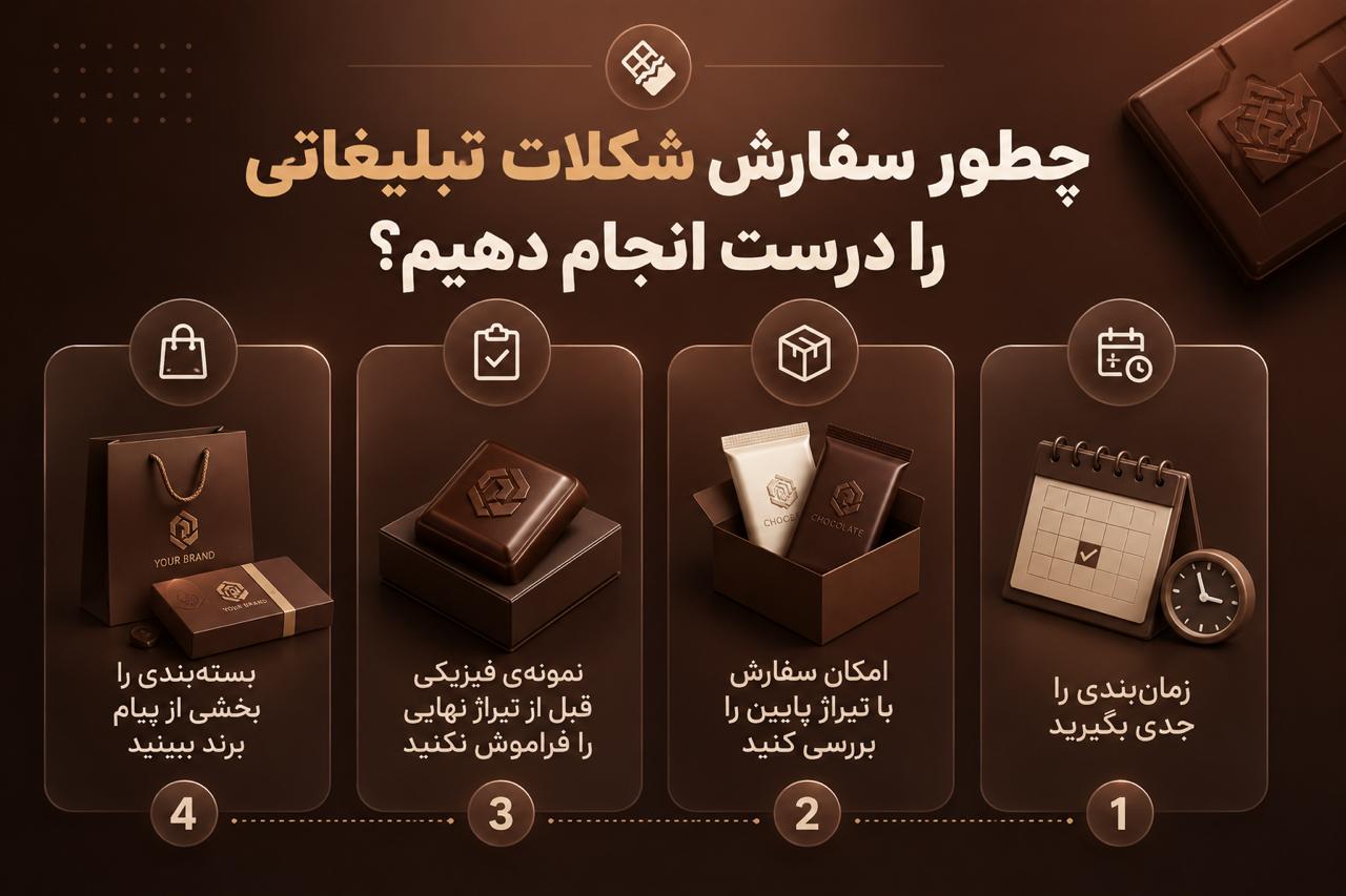 راهنمای سفارش شکلات تبلیغاتی