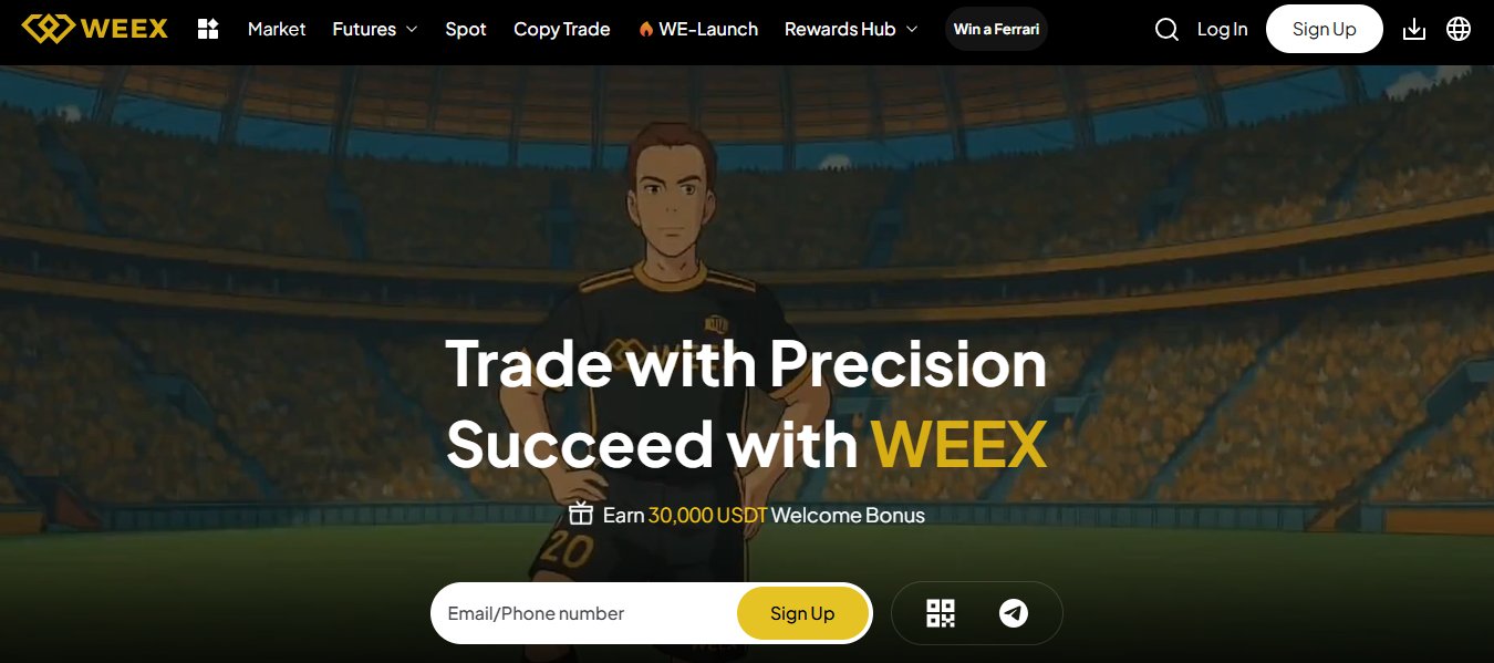 ثبت نام صرافی WEEX